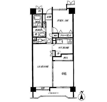 東京都足立区東和５丁目 賃貸マンション 2LDK