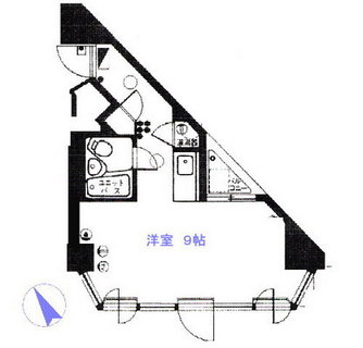 東京都港区六本木６丁目 賃貸マンション 1R