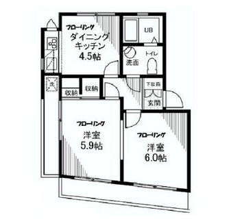 東京都渋谷区富ヶ谷２丁目 賃貸マンション 2DK