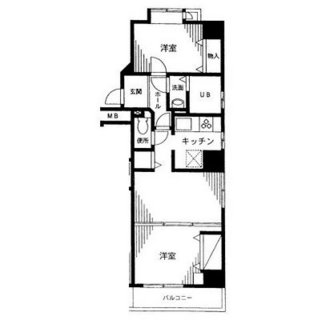 東京都荒川区西日暮里２丁目 賃貸マンション 2DK