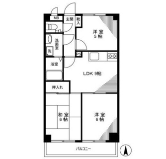 東京都足立区谷中１丁目 賃貸マンション 2DK