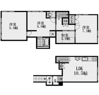 東京都北区田端１丁目 賃貸アパート 3SLDK