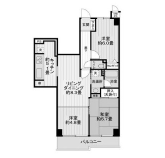 東京都足立区綾瀬４丁目 賃貸マンション 3LDK