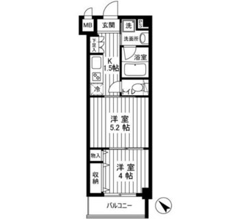 東京都北区田端１丁目 賃貸マンション 2K